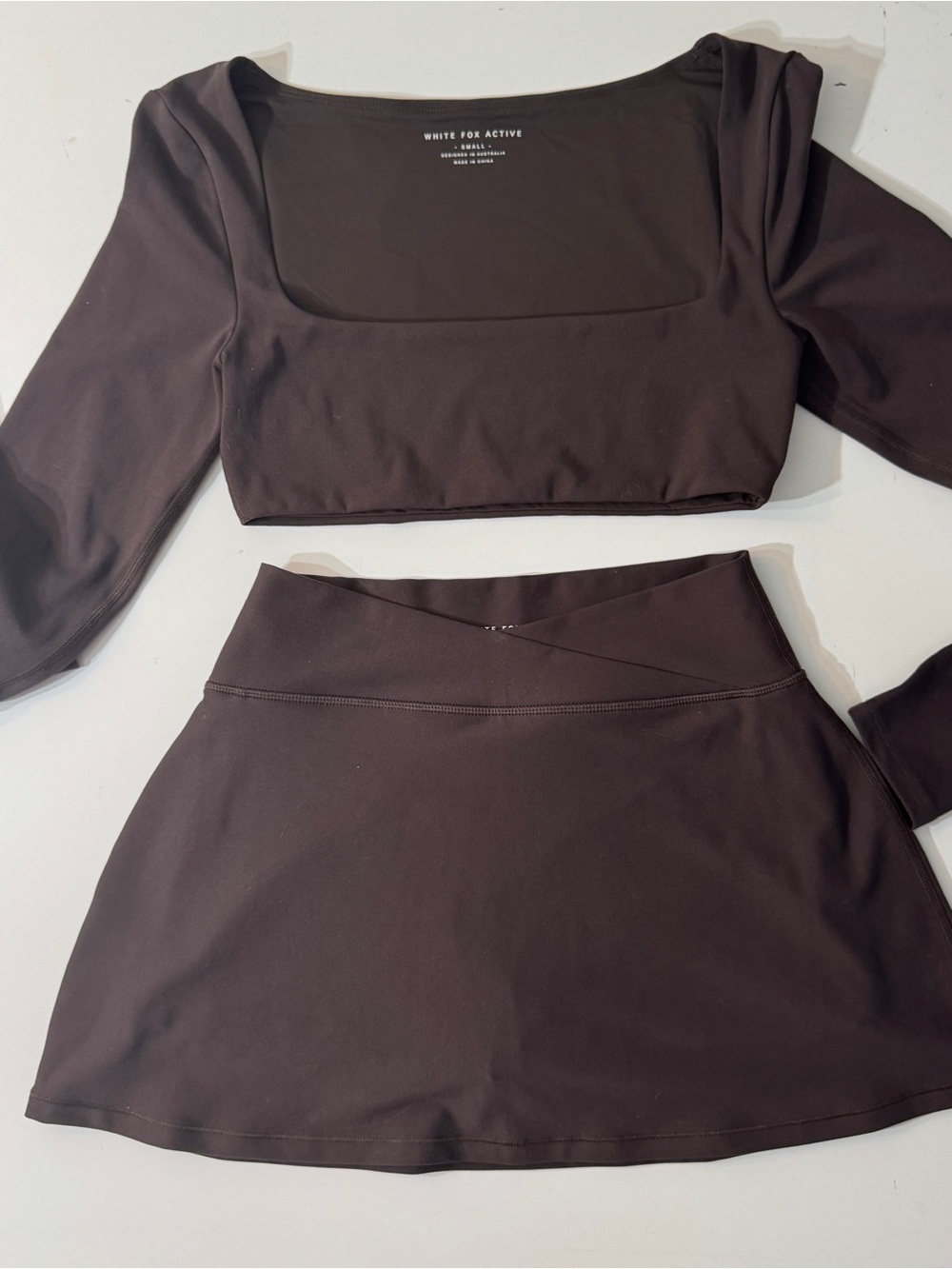 White Fox Boutique Black Active Skort